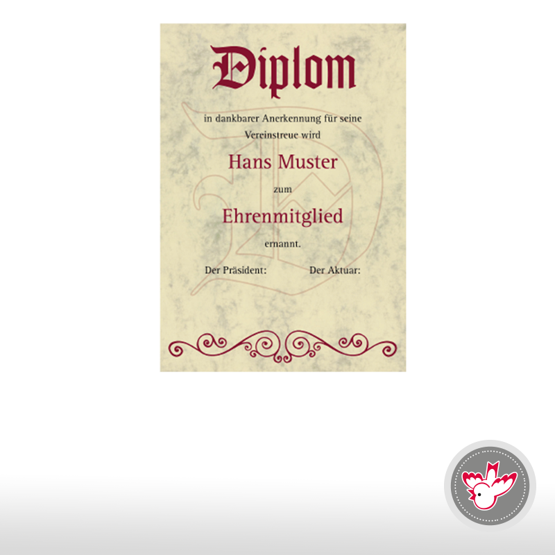 Diplom Urkunde drucken FSC, Witzig Druck AG