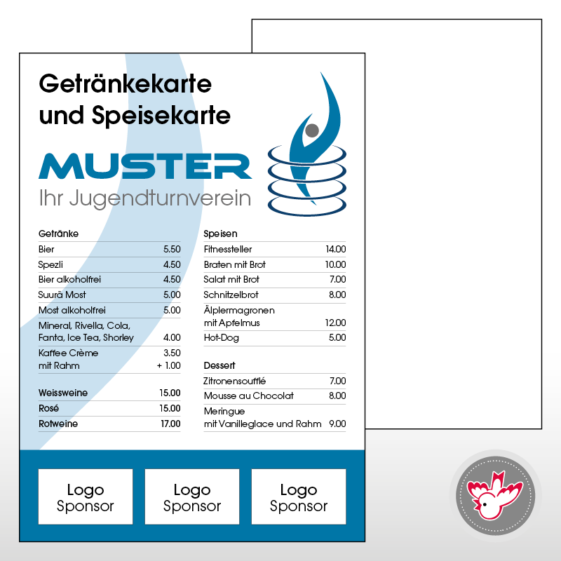 Speisekarten drucken, Witzig Druck AG