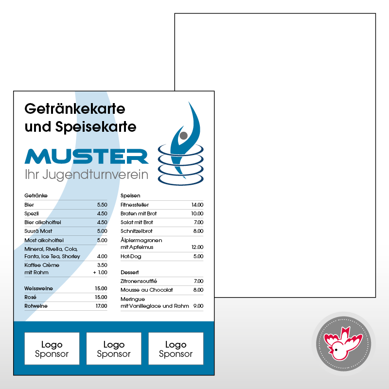 Speisekarten drucken, Witzig Druck AG