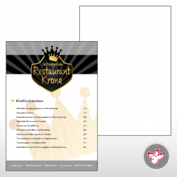 Speisekarten drucken, Witzig Druck AG