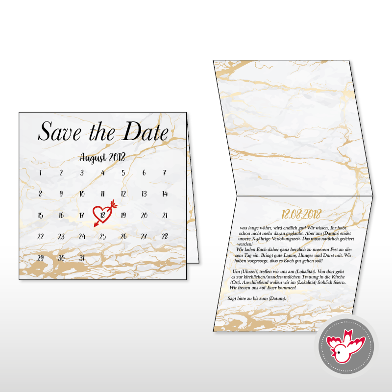 Karte Save the Date drucken, Witzig Druck AG