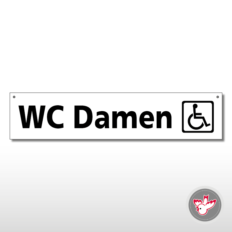 Miettafeln, WC Damen Rollstuhl