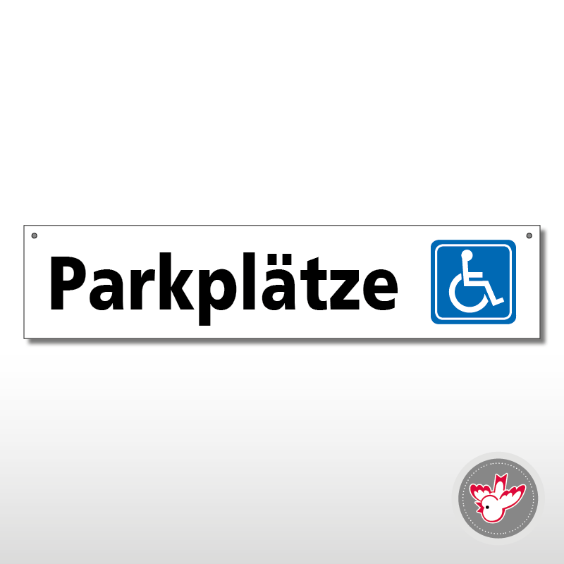 Miettafeln, Parkplätze Rollstuhl