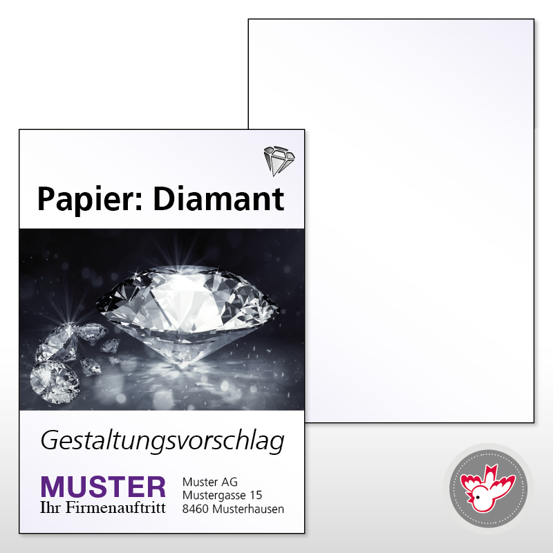 Flyer A5, 4/0 Diamant 300 g/m², FSC