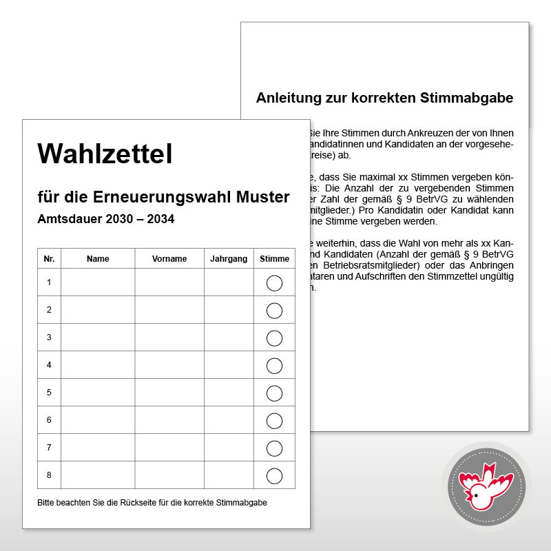 Stimmzettel drucken, Witzig Druck AG