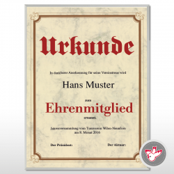 Diplom Urkunde drucken FSC, Witzig Druck AG