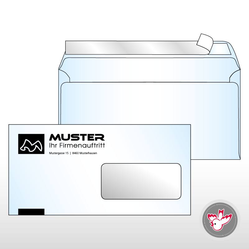 Kuvert C5/6 Standard 1/0-farbig, FSC