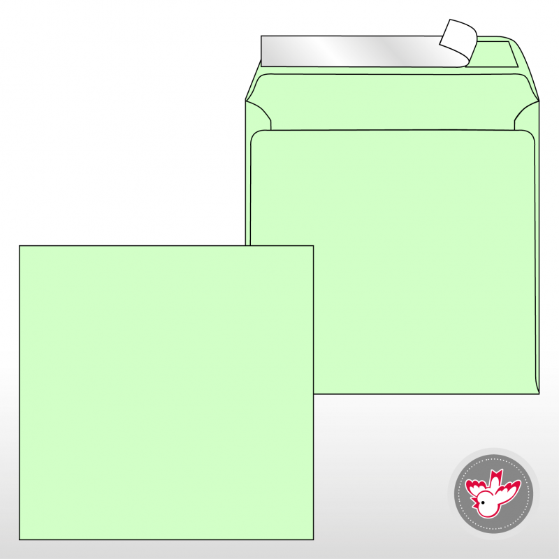 Kuvert grün, Witzig Druck AG