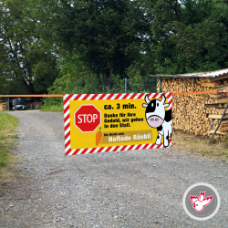 Werbeblache Holzschlag. Witzig Druck AG Werbeblache Holzschlag. Witzig Druck AG