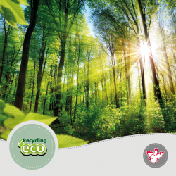 Flyer A4, 1/1 Recycling 120 g/m², FSC