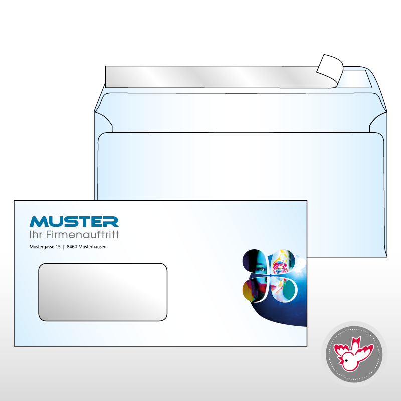 Kuvert C5/6 Standard 4/0-farbig, FSC