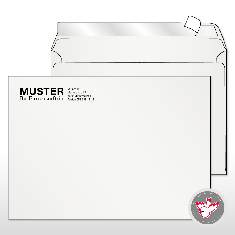 Kuvert FSC drucken, Witzig Druck AG