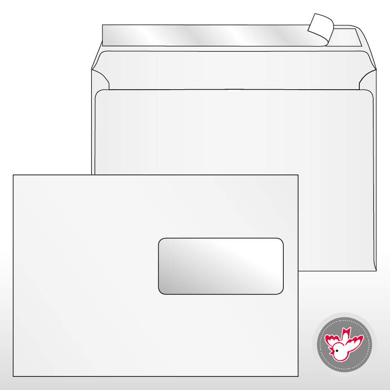 Couvert Fenster links, Witzig Druck AG