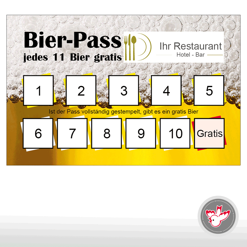 Bierpass, Kaffeepass, Cafepass, Pizza-Pass, Pizzapass Bierpass, Kaffeepass, Cafepass, Pizza-Pass, Pizzapass