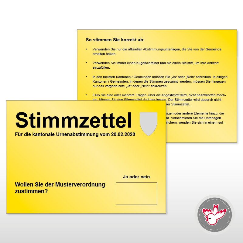 Stimmzettel drucken, Witzig Druck AG Stimmzettel drucken, Witzig Druck AG