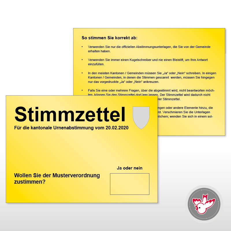 Stimmzettel drucken, Witzig Druck AG