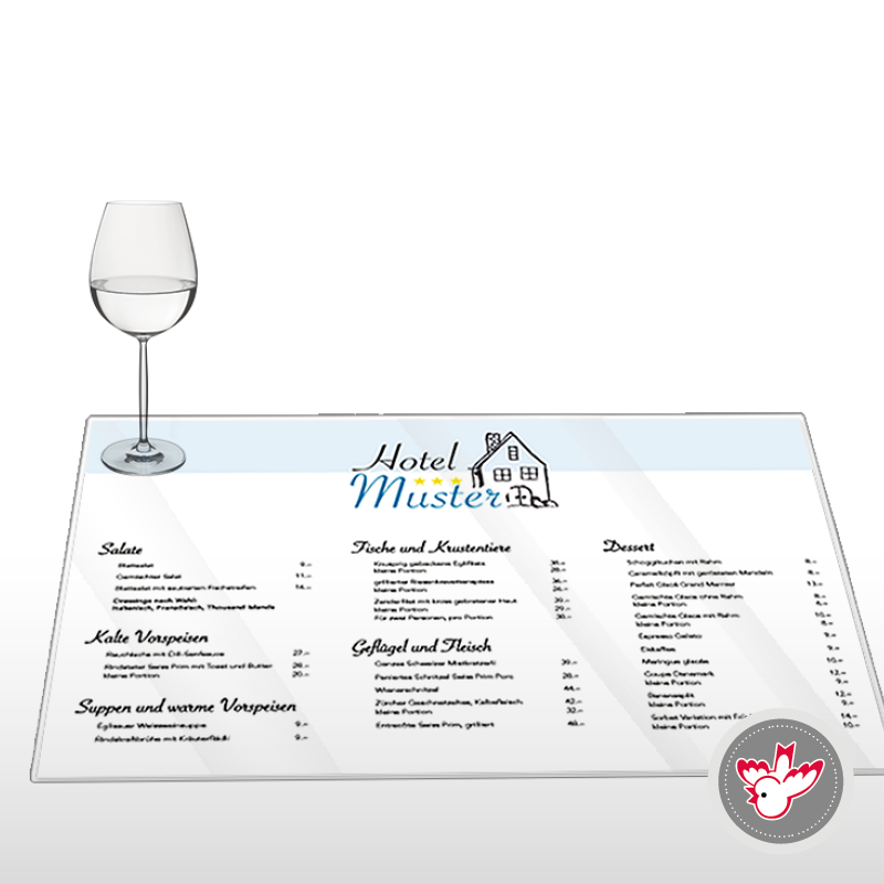 Tischset laminiert drucken, Witzig Druck AG