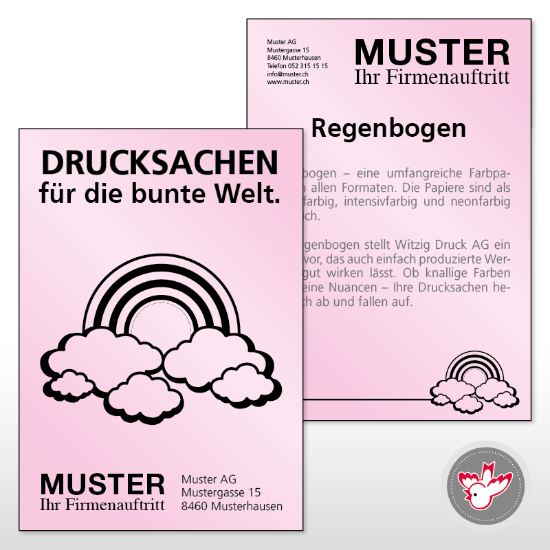 Flyer pink, Witzig Druck AG