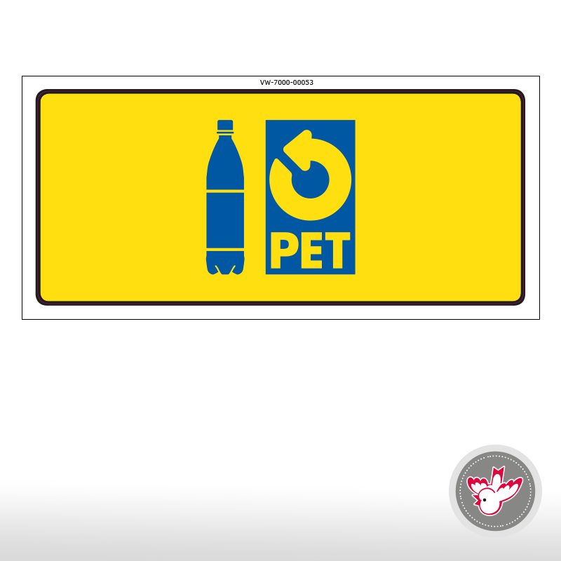 Konturkleber PET, quadratisch