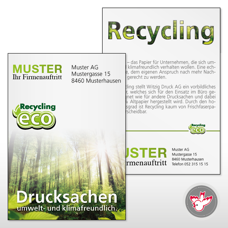 Flyer Umweltschutz drucken, Witzig Druck AG