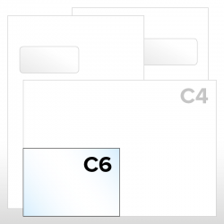Kuvert C6 Standard 1/0-farbig