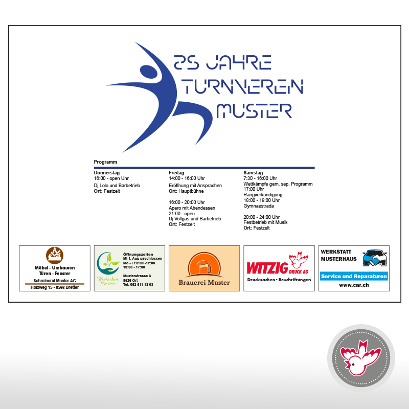 Tischset drucken, Witzig Druck AG