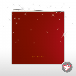 Weihnachtskaret Kerze Danke Firmenlogo