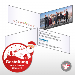Weihnachtskarte Team-Foto, Witzig Druck AG