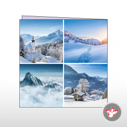 Winterlandschaft Schweiz Collage