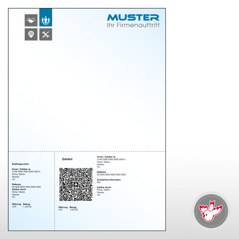 QR Schein drucken, Witzig Druck AG