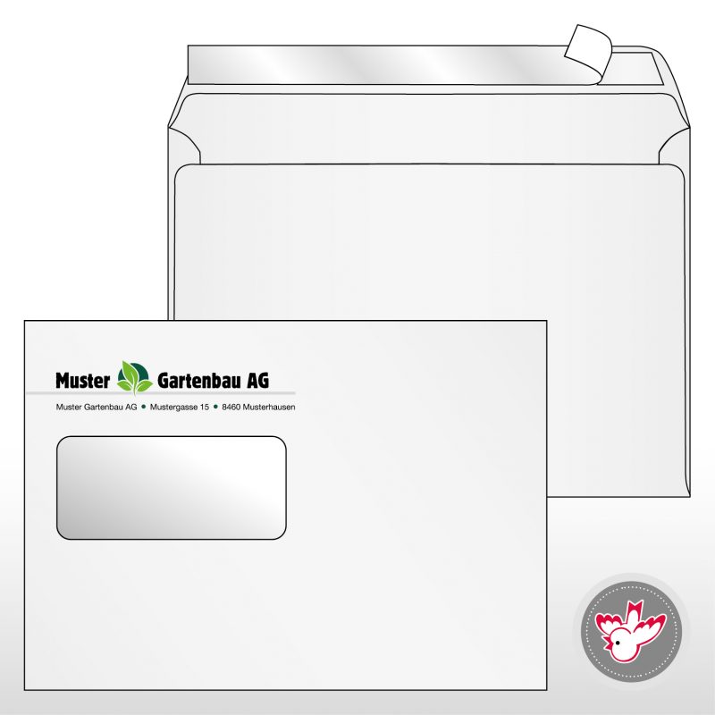 Kuvert Recycling drucken, Witzig Druck AG