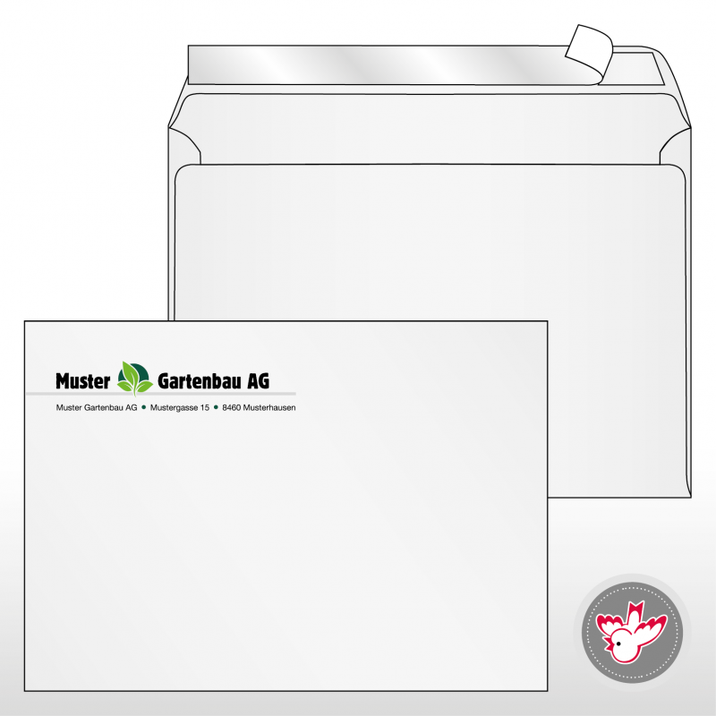 Kuvert Recycling drucken, Witzig Druck AG