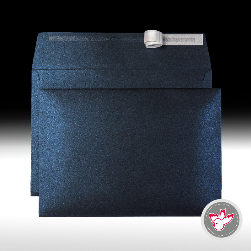 Kuvert Metallic blau, Witzig Druck AG