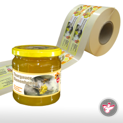 Honig Etiketten auf Rolle, Druck nach Ihrem Wunsch, Witzig Druck AG