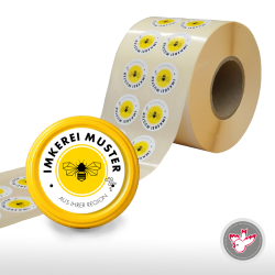 Deckel-Etiketten rund drucken, Witzig Druck AG