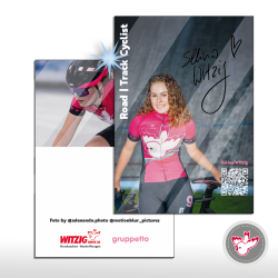 Autogrammkarte, Selina Witzig, Witzig Druck AG, drucken, Unterschrift, Berühmt, action, glanz,