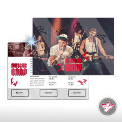 Autogrammkarte, Selina Witzig, Witzig Druck AG, drucken, Unterschrift, Berühmt, action, glanz,