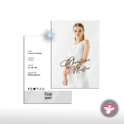 Autogrammkarten Selina Witzig, Witzig Druck AG, glanz, Unterschrift