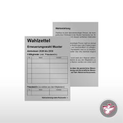 Stimmzettel Wahlzettel drucken, Witzig Druck AG
