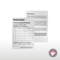 Stimmzettel Wahlzettel drucken, Witzig Druck AG