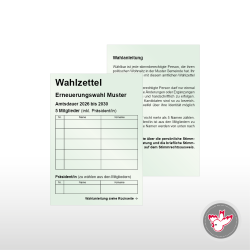 Stimmzettel Wahlzettel drucken, Witzig Druck AG