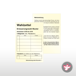 Stimmzettel Wahlzettel drucken, Witzig Druck AG
