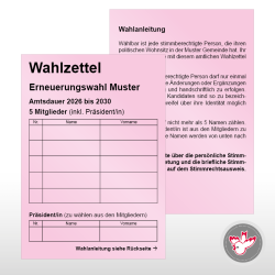 Stimmzettel Wahlzettel drucken, Witzig Druck AG