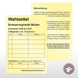 Stimmzettel Wahlzettel drucken, Witzig Druck AG