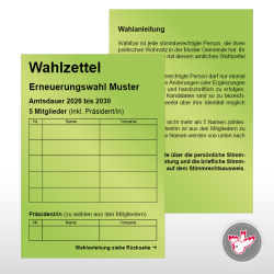 Stimmzettel Wahlzettel drucken, Witzig Druck AG