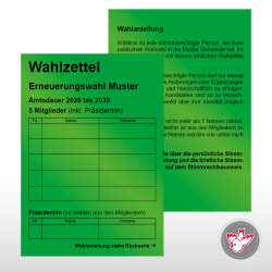 Stimmzettel Wahlzettel drucken, Witzig Druck AG