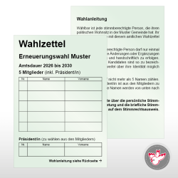 Stimmzettel Wahlzettel drucken, Witzig Druck AG