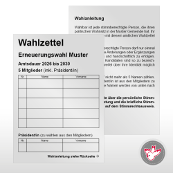 Stimmzettel Wahlzettel drucken, Witzig Druck AG