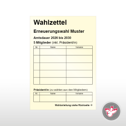 Stimmzettel Wahlzettel drucken, Witzig Druck AG