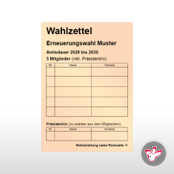 Stimmzettel Wahlzettel drucken, Witzig Druck AG